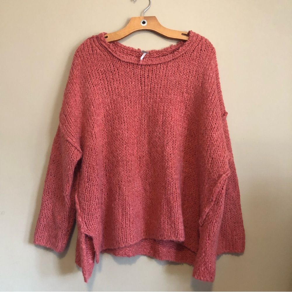 Free People Oversized Chunky Knit Sweater Small